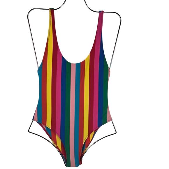 Show Me Your Mumu Mermaid Rainbow Pride One Piece Bathing Suit XS - Picture 1 of 3